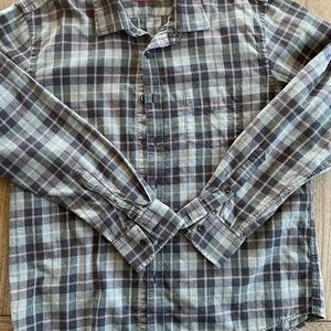 UNTUCKit Men's Checkered Shirt - Black and White